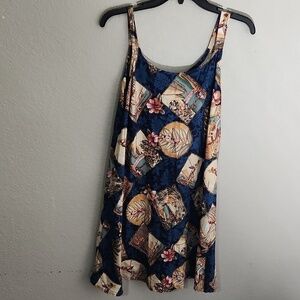 Hilo Hattie Hawaiian Dress Original Women Size XL Floral Hula Surf Sundress